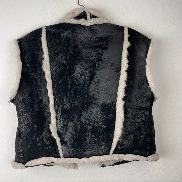 RARE SW3 Bespoke faux shearling womens convertible coat Sz S - Picture 6 of 9